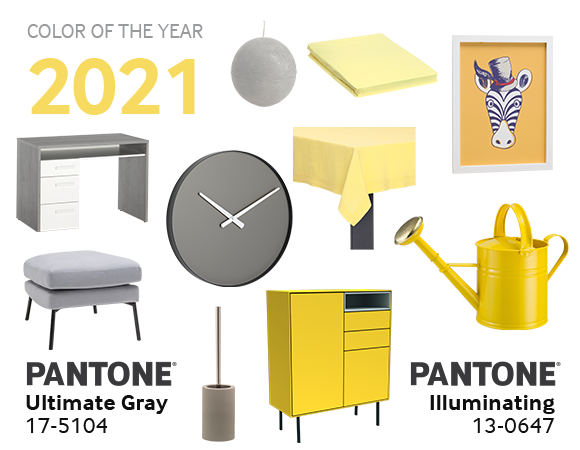 Ultimate Gray et Illuminating: Pantone Color of the Year 2021